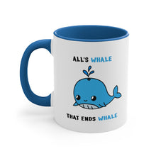 Load image into Gallery viewer, Whale Accent Mug, 11oz

