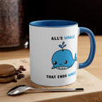 Whale Accent Mug, 11oz