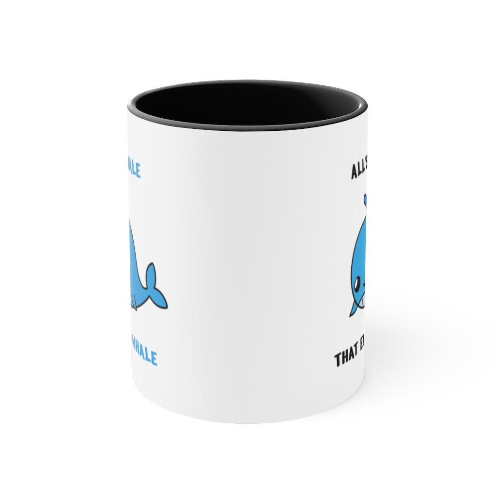 Whale Accent Mug, 11oz