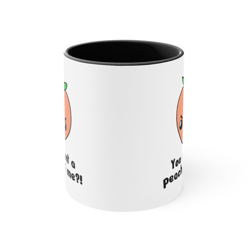 Peach Accent Mug, 11oz
