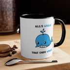 Whale Accent Mug, 11oz