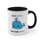 Whale Accent Mug, 11oz