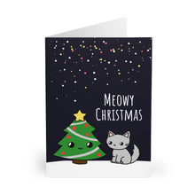 Load image into Gallery viewer, Meowy Christmas Greeting Cards (5 Pack w/ Envelopes)
