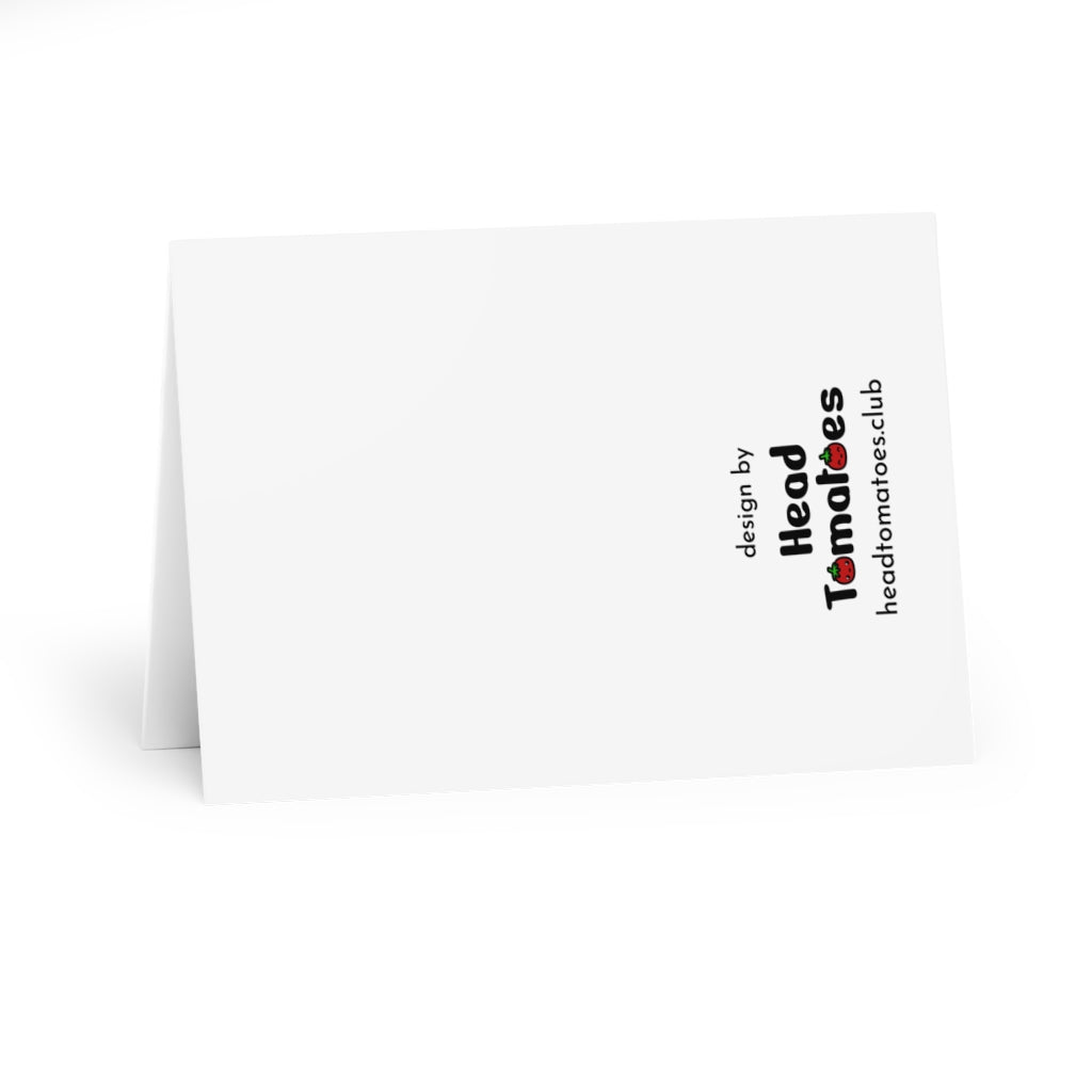 Meowy Christmas Greeting Cards (5 Pack w/ Envelopes)