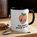 Peach Accent Mug, 11oz