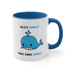 Whale Accent Mug, 11oz